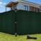 UIRWAY Rouleau Brise vue Occultant Vert Cloture 1,8m x 10m, 170g/m² HDPE Toile Traité Anti-UV Avec Fixation Liens pour Clôtures Jardin, Terrasse, Balcon（Vert）