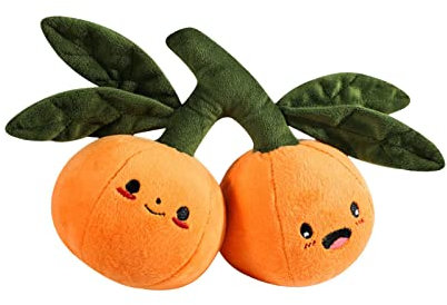 MagiDeal Niedliche gefüllte Mandarine Spielzeug Kindergeburtstagsgeschenke Obst Simulation Puppe weicher Plüsch für Wohnzimmer Zuhause Schlafzimmer Sofa, Stil b
