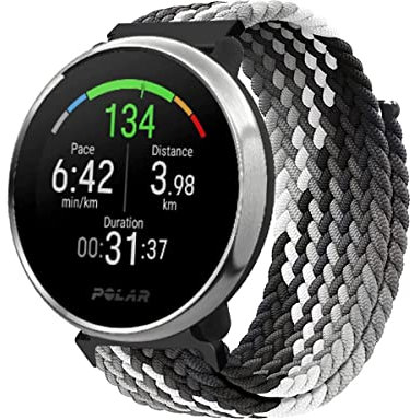 Cinturino in nylon compatibile con Polar Ignite 3/Ignite 2/Ignite/Polar Unite/Polar Pacer Bracciali Movimento Elastico Uomo e Donna Intrecciato Cinturino di ricambio (13)