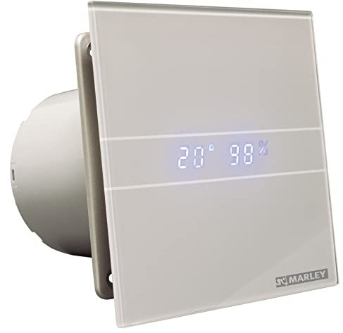 Marley Kleinraumventilator Wandventilator P14 mit Display, Hygrostat & Nachlauf