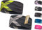 2er Set atmungsaktives Sport Stirnband Damen & Herren - schnelltrocknendes Kopfband zum Wenden - elastisches Haarband, Schweißband Stirn (neon, grau)