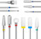 12 Pièces Broderie Ponceuse Ongles, Professionnelle embout ponceuse ongles ceramique pour Enlever le gel et les Cuticules
