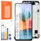 Pantalla LCD para Xiaomi Redmi Note 10 Pro M2101K6G M2101K6R Digitalizador Pantalla Táctil Panel Asamblea Reparación con Herramienta(Negro con Marco,67)