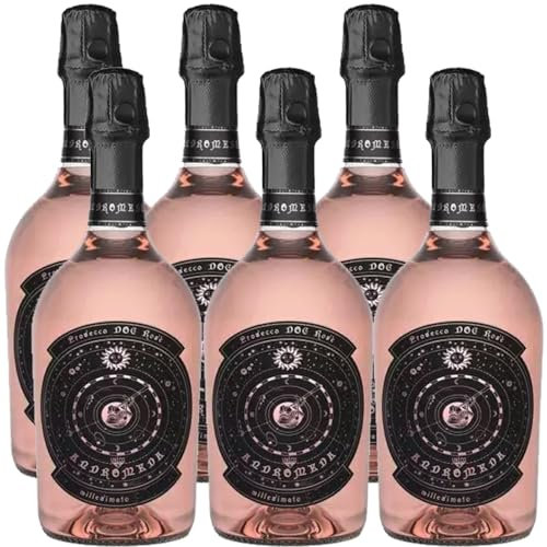 Prosecco Rosè | Millesimato | Andromeda | Il Drago e La Fornace | 6 Bottiglie 75 Cl | Veneto | Rosato | Bollicine Rose Italiane | Idea Regalo