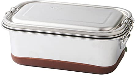 TEmkin Lunch Box in acciaio inossidabile con set di posate portatili - Bento Box pronto per l'ufficio per insalate