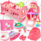 Kit Accessoire Bebe pour Poupon, 30cm Poupon Interactif ave Son, Couche, Sac de Langer Poupées Accessoires et Biberon Pot, Vêtements pour Poupée Anniversaire Jouets Cadeau Fille Enfant 2 3 4 5 6 Ans