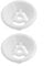 2Pcs Urinal Stoppers, Urinal Stopper Kit Bathroom Strainer Restroom Filter Drain Cover for Most Standard Urinals