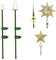 2PSC Christmas Tree Topper Holder Holiday Universal Tree Topper Stabilizer Treetop Base and Stand Halloween Tree Topper Supporter Fit All Base Types Adjustable attachments stabilize Treetop Ornament