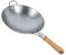 Hoement Wok Per Uso Domestico in Acciaio Inossidabile Manico in Legno Wok Da Cucina Pentola