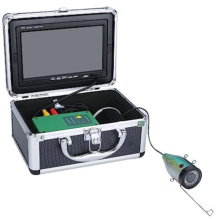 WEIJICUI Unterwasserkamera DVR HD 1280 * 720 Bildschirm Fisch Finder Unterwasser Angeln Kamera 15 stücke Weiße LEDs + 15 stücke IR LEDS1080P Kamera for Angeln 16 GB Rekord für Bootsangeln