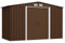 Utiny Capanno Attrezzi da Giardino Marrone 257x205x178 cm in Acciaio