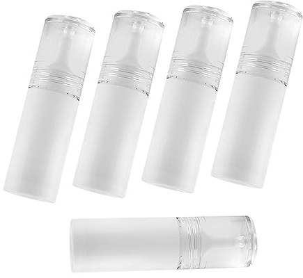 Homoyoyo Leere Tropfflaschen 10 ml Kunststoff mit Pipette Lichtschutz für Ätherische Öle Parfum Selbstgemacht und Pflegeessenz – 5 Stück-Pack Weiß