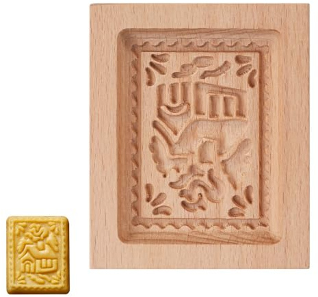 Keksform aus Holz, Geschnitzte Keksstempel Formen, Leicht zu Entformen, Kekspresse, Stempelform für Halloween, Weihnachten, Thanksgiving, Party, DIY