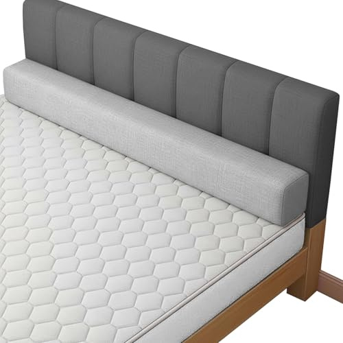 moismk Estensione/Prolunga Materasso, Riempitrice per Letto - Riempie lo Spazio tra Testiera e Materasso, Previene la Caduta dei Cuscini, per Singolo/Matrimoniale(Grigio chiaro,160x10x15cm)