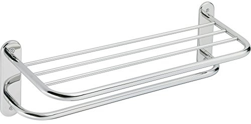 Moen 5208-241PS 24-Inch Hotel Shelf with Single Towel Bar, Stainless
