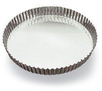 Gobel 126332 Tourtière Rond Cannelé Fond Fixe Fer Blanc