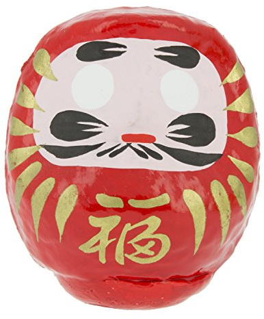 Tierra Zen KP11 – Daruma, 9.5 x 8 x 8 cm, groß, Rot