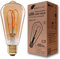 greenandco Vintage Glühfaden LED Lampe | gold | E27 ST64 | 5W 400lm | 2000K extra warmweiß | 360° | 230V | flimmerfrei | nicht dimmbar