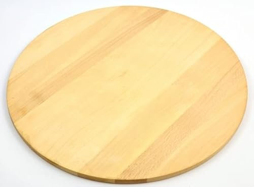Tabla de pizza redonda de madera circular para cortar pizza de madera maciza - 45 cm - 45 cm