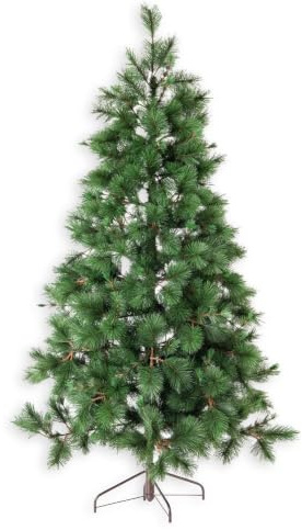 LOLAhome Medio árbol de Navidad de Pared Artificial Plegable de 210 cm | Fabricado con 424 ramas mixtas ignífugas, es seguro y perfecto para decorar hogares con poco espacio.