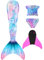 shepretty meerjungfrauenflosse mädchen Neuer Mermaid Tail Badeanzug für Erwachsene und Kinder,M3fen-120