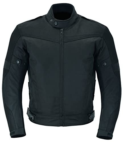 Texpeed Motorradjacke herren mit protektoren - Motorrad Motorroller Biker Wasserdicht Jacke Mit Rüstung (EN 1621-1) Schwarz - 6XL
