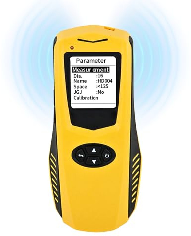 Jadeshay Wandscanner Detektor, Multifunktional Stud Finder Bolzendetektor Metalldetektor Wand Mit LCD-Anzeige und Datenspeichermodus, Betonsuchgerät Bewehrungsscanner, 1,2 m Positionierungsbereich