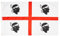 PHENO FLAGS Bandiera della Sardegna - Bandiera sarda 90x150 cm con occhielli in ottone - Bandiera resistente alle intemperie per asta della bandiera - 100% poliestere