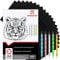 Raimarket 200 Blätter Schwarzes Kohlepapier, Transferpapier | Zeichnen von Entwürfen mit pauspapier | Premium-Qualität Graphitpapier