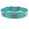 AiliStar Hundehalsband mit Totenkopf, Skelett, Katzenhalsband, Totenkopf-Design, Haustierhalsband für Hunde und Katzen, Blau, Größe L, passend für Halsumfang von 34,3 cm bis 44,5 cm