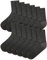 A2Z 4 Kids Boys Girls Back to School Cotton Rich Plain Ankle - Socks 970 6 Pack Charcoal 6-9 (12.5-3.5)