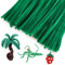 Caydo 200 Stück fluoreszierende grüne Pfeifenreiniger Bastel flexible Chenille-Stiele für Kinder Kunsthandwerksprojekte und Dekoration, 12 Zoll x 6 mm