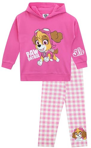 PAW PATROL Set Aus Sweatshirt Und Leggings | Skye Kinderkleidung | Mädchen Pullover Und Leggings Skye | Rosa 98