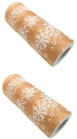 DIYEAH 2pcs Christmas Snowflake Tulle Yarn Roll Organza Gauze Snowflake Ribbon for DIY Wrapping