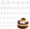 40 Pcs Round Cake Balls - Mini White Foam Balls for Decorating Cake Toppers & Inserts - Perfect for Parties, Baby Showers
