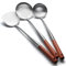 AOOSY Juego de 3 utensilios de cocina de acero inoxidable para wok