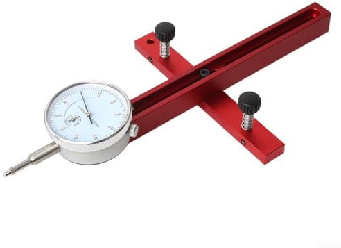 Table Saw Dial Indicator Gauge, Aluminium Alloy Adjustable Indicator, Calibration Tool Alignment Table Indicator Gauge (long)(long)