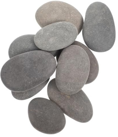 IWOWHERO 20stücke Glatte Natürliche Flusssteine Zum Bemalen DIY-kunststeine Zum Selbermalen Für Bastelarbeiten Steine Zum Bemalen Für Heimwerker