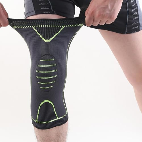 Faletony Kniebandage 2er Set Knieschoner Volleyball & Handball für Damen & Herren, Elastische Knieschützer Knieorthese Knee Support für Laufen, Joggen, Sport, Volleyball, Fußball, Basketball