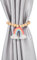 Yuanchu Vorhang Raffhalter Magnetische, Regenbogen Quasten Gardinenhalter mit Holzperle Boho Vorhanghalter Gardinenclips Gardinen Raffhalte Vorhangschnalle für Kinderzimmer Schlafzimmer Büro