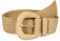 VONMELLI Ceinture élastique en paille tressée pour femme, sangles élastiques pour robe de mode, ceinture boho bretelles pour femme, raphia de rotin, kaki foncé, L: Adatta alla vita fino a 102cm