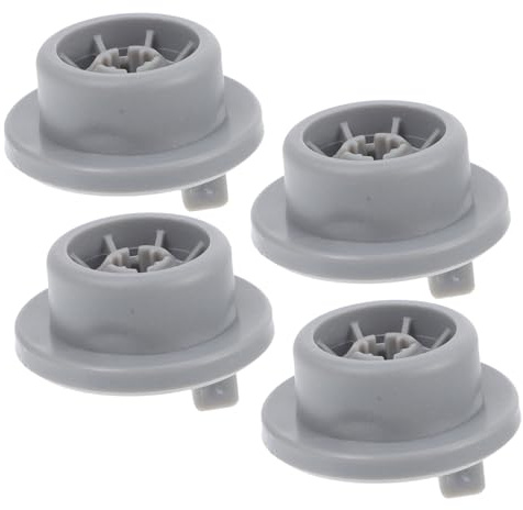 4pcs Dishwasher Rack Wheels Plastic Replacement Parts | Easy Installation, Practical Set, Universal Fit for Lower Basket Roller Use