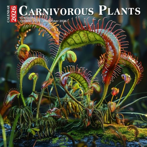 Carnivorous Plants Calendar 2026: Wild Green Predators in Exotic Close-Ups