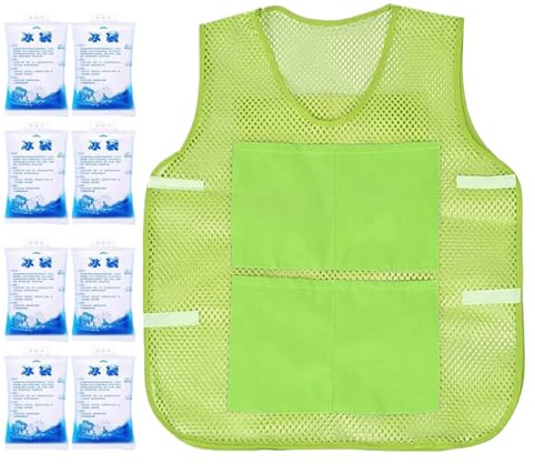 Cooling Vest | Outdoor Cool Jacket for Hot Weather | Wearable Personal Cooler Gadgets Cold Clothes for Summer Outdoor Sports Travel Work Dads Workers Outside