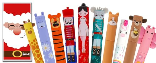 Tinte Ink Legami Christmas Stocking Filler or Secret Santa Gift NEWLY RELEASED Nutcracker Pen Set 0.7mm + Assorted Erasable Pens 10 Pack of Pens!