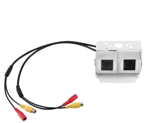 Rückansicht Kamera Auto Dual Objektiv Weiß Rückfahr Kamera RV Backup Kamera Twin Einstellbare Winkel Objektiv Rückansicht Für LKW Auto Rückfahrkamera