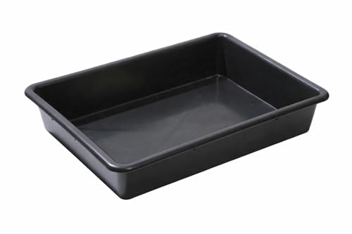 Easy Act Anzuchtschale ungelocht 64,5 x 49,5 x 12 cm, schwarz, Kunststoff Pflanzschale Saatschale für Samen und Jungpflanzen