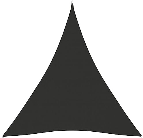 Voile de Parasol Tissu Oxford Triangulaire 5x6x6 m Anthracite