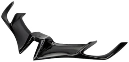 Aerodinámico De Alas De Spoiler Alerón De Labio Dinámico De Aire Divisor Frontal De ala De Pico De Pato para Motocicleta para Suzuki para para Triumph Racing Alerón Motocicleta(Black)