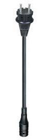 Wieland Gummi Anschlussleitung Buchse RST20i3 - SchuKo-Stecker (Typ F) 1,5m RST20I3K1BF 15 15SW